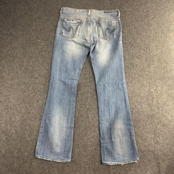 CITIZENS OF HUMANITY Blue‎ Denim Jeans Womens 28 Boho #111 Bootcut Low-Rise - Picture 5 of 10